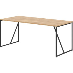Стол LOFTIS LST 1780 1760х800х750 Дуб Бофорд/Черный