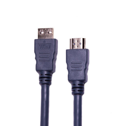Кабель HDMI - HDMI, M/M, 1 м, v2.0, K-Lock, поз.р, экр, Wize, CP-HM-HM-1M