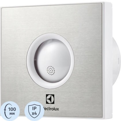 Вентилятор вытяжной Electrolux Rainbow EAFR-100TH steel с таймером и гигр