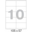 Этикетки самоклеящиеся Premium 105х57мм 10шт/л А4 (100л/уп)