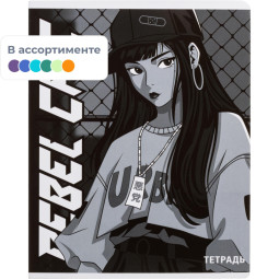 Тетрадь 48л,в ассорт. УРБАН АНИМЕ А5+,клетка, мягкий переплёт, ТВИН 68542