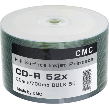 Носители информации CMC CD-R 80 52x Bulk/50 Full Ink Print
