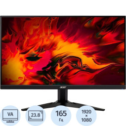 Монитор ACER Nitro (UM.QX1EE.S02)23,8/FHD/VA/165Hz/250cd/1ms/HDMI/DP